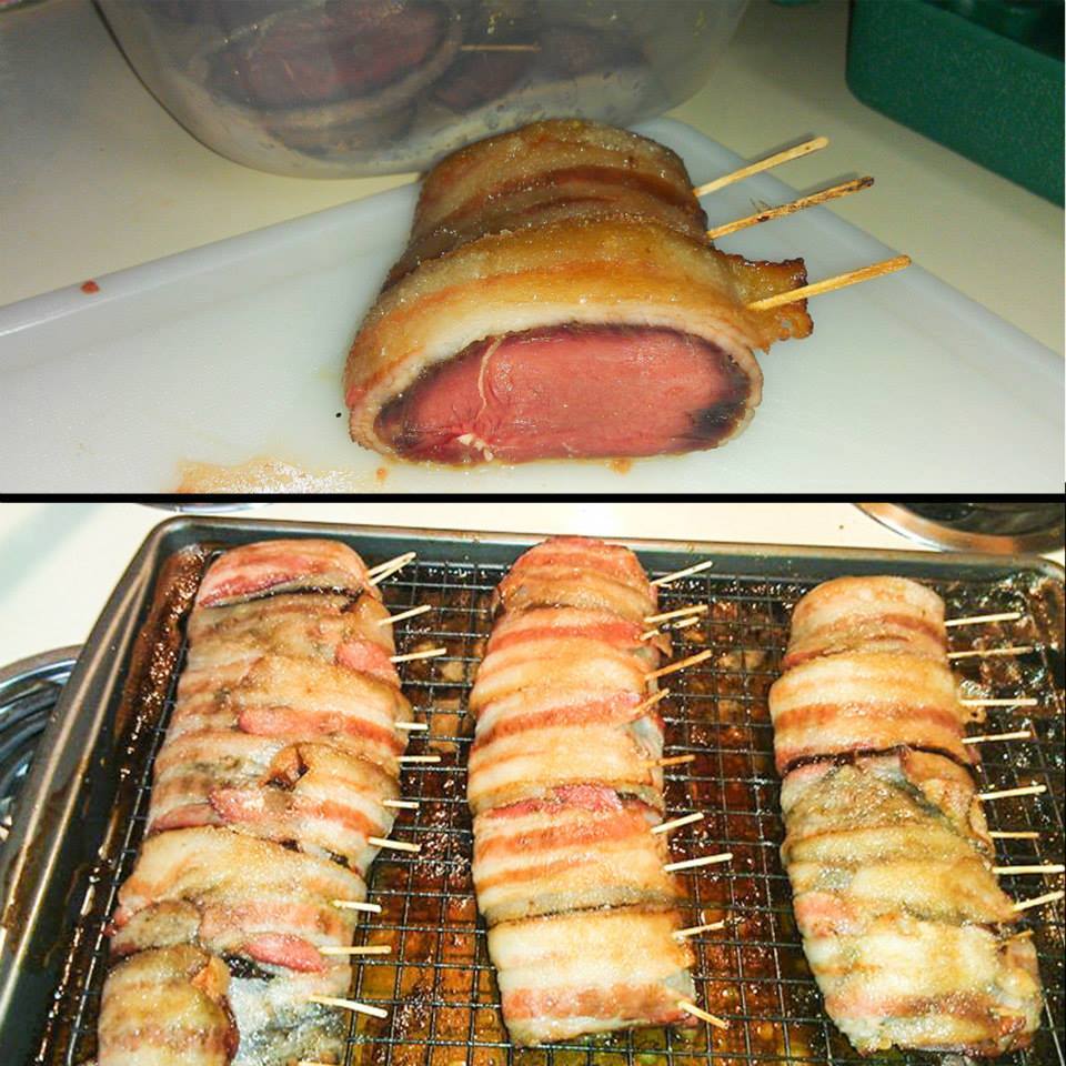 Sweet Bacon Wrapped Venison Tenderloin